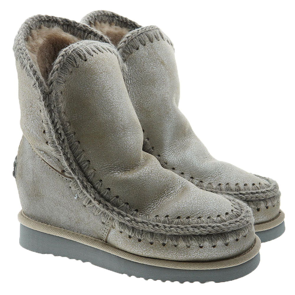 Botas australianas cuña piel oveja Mou Skimo Inner Wedge Short