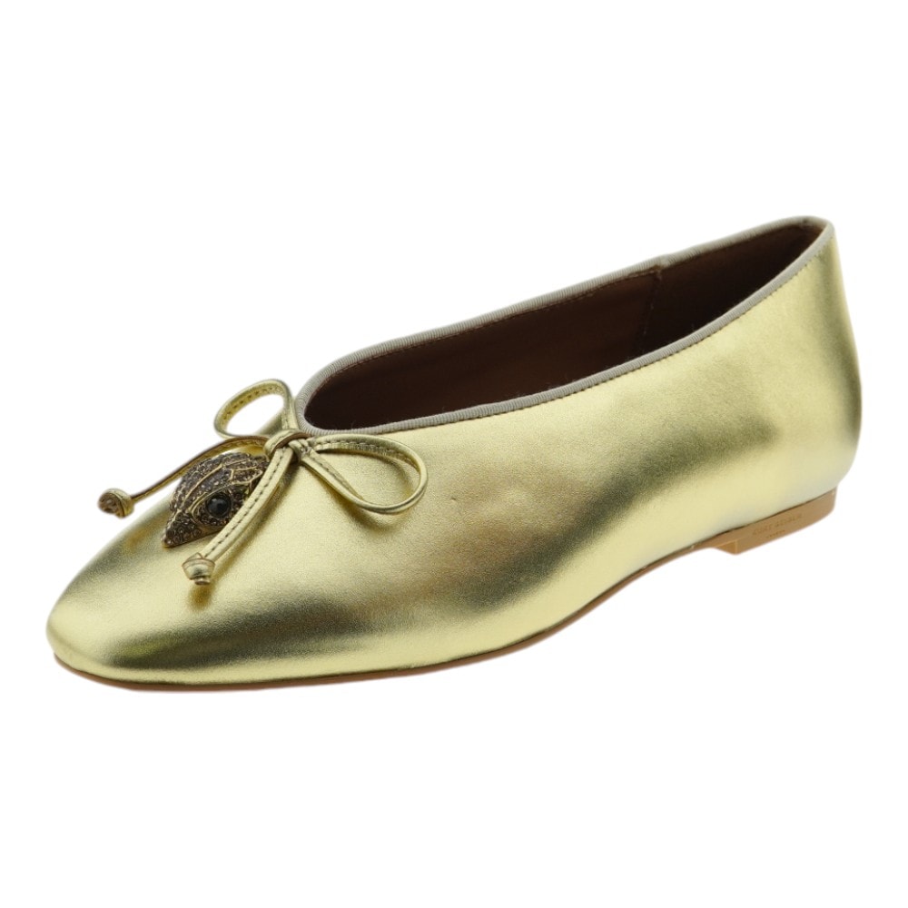 Bailarinas Kurt Geiger doradas con broche exclusivo | Gallery Carrile foto 3