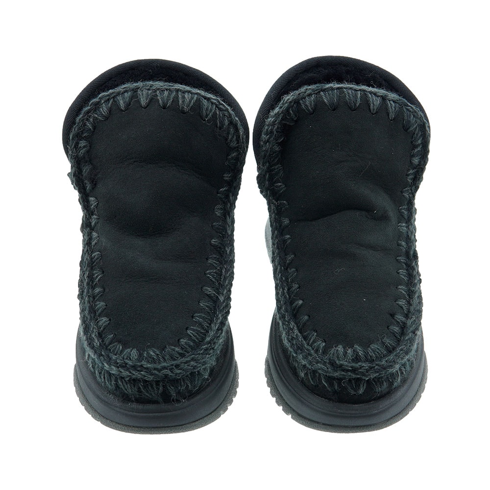 Bota deportiva piel cordero logo glitter Mou Sneaker Jogger foto 2