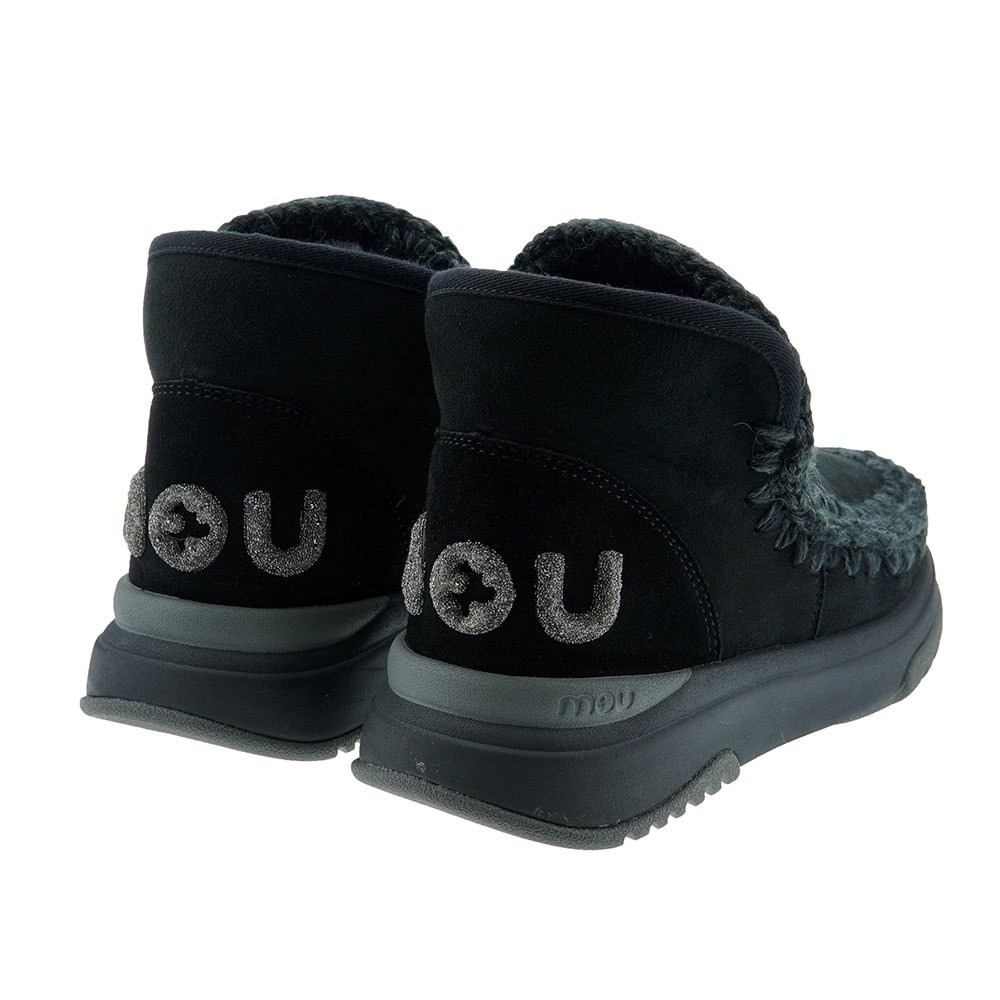 Bota deportiva piel cordero logo glitter Mou Sneaker Jogger foto 4