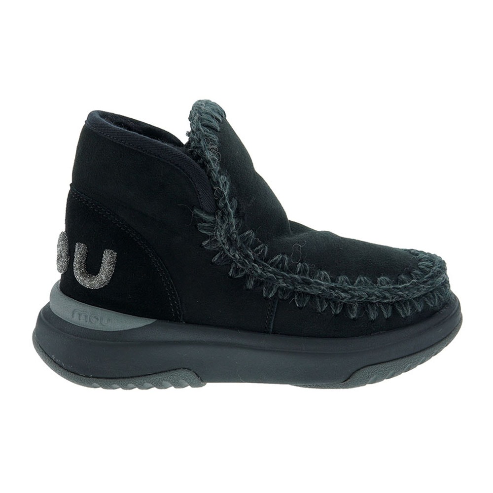 Bota deportiva piel cordero logo glitter Mou Sneaker Jogger foto 5