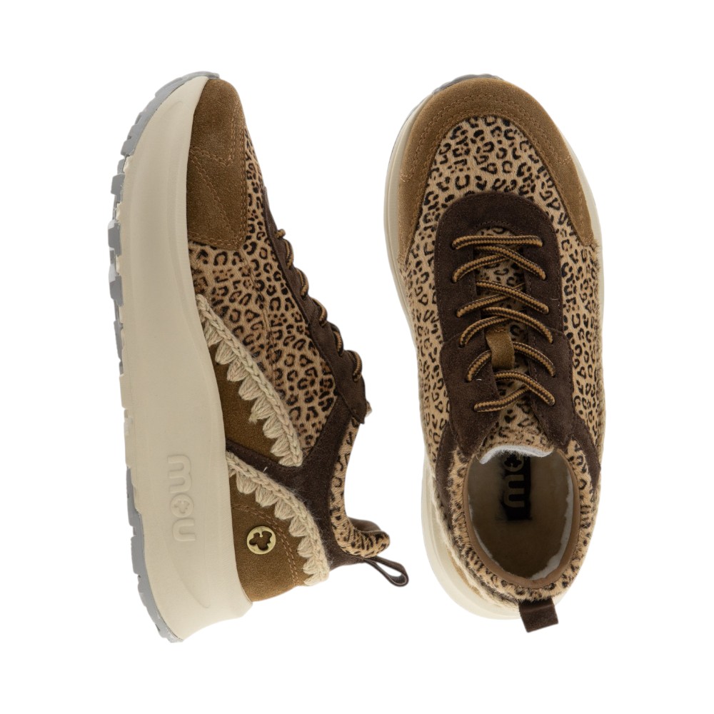 Sneakers mujer Mou animal print y plataforma foto 2