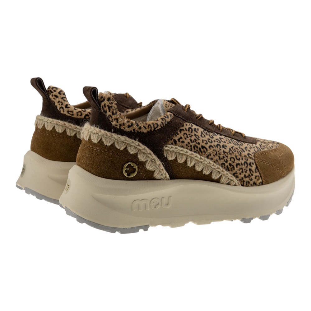 Sneakers mujer Mou animal print y plataforma foto 4
