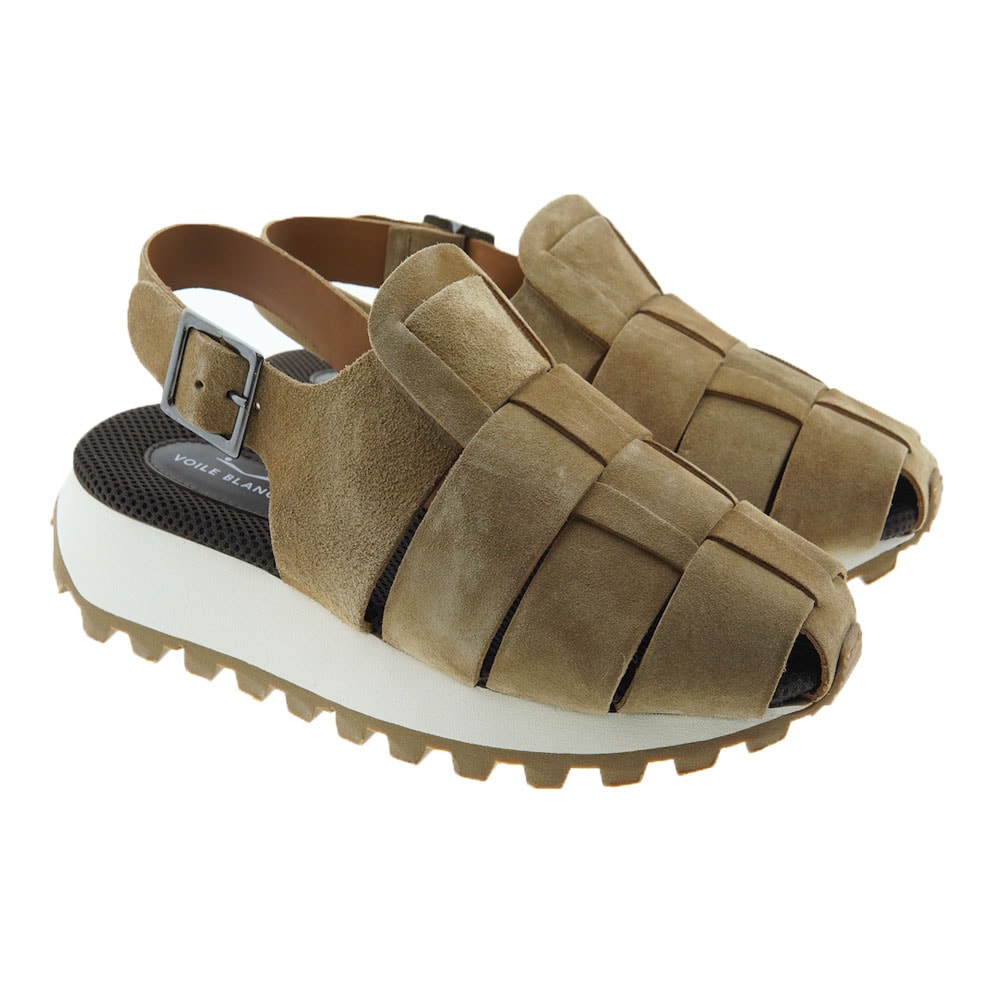 Sandalia cangrejera hombre piel ante Voile Blanche Spider Suede
