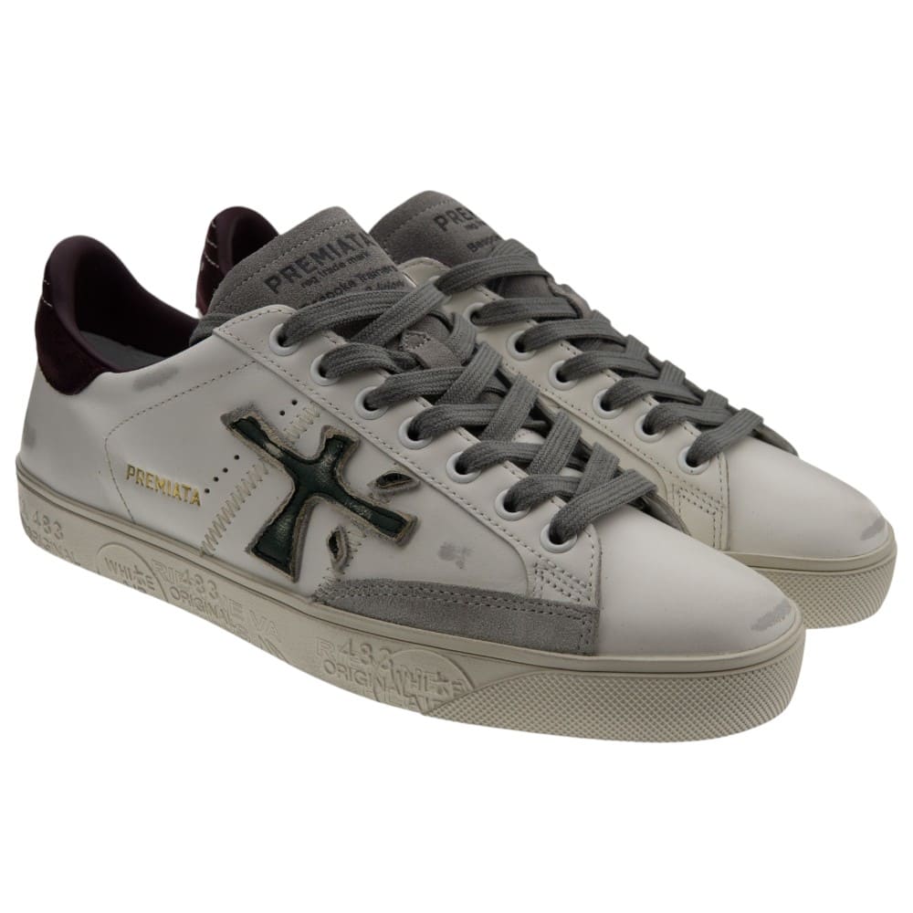 Zapatillas blancas vestir hombre Premiata Steven 7631