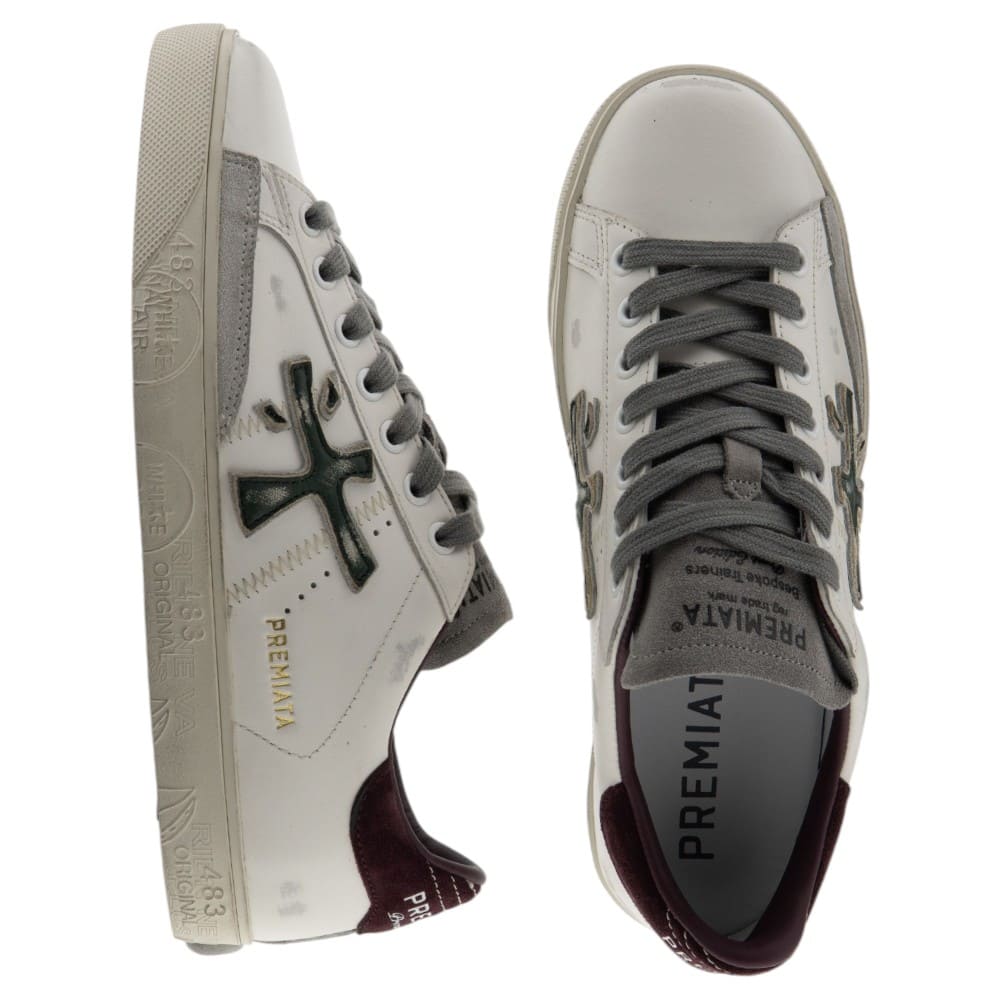 Zapatillas blancas vestir hombre Premiata foto 2
