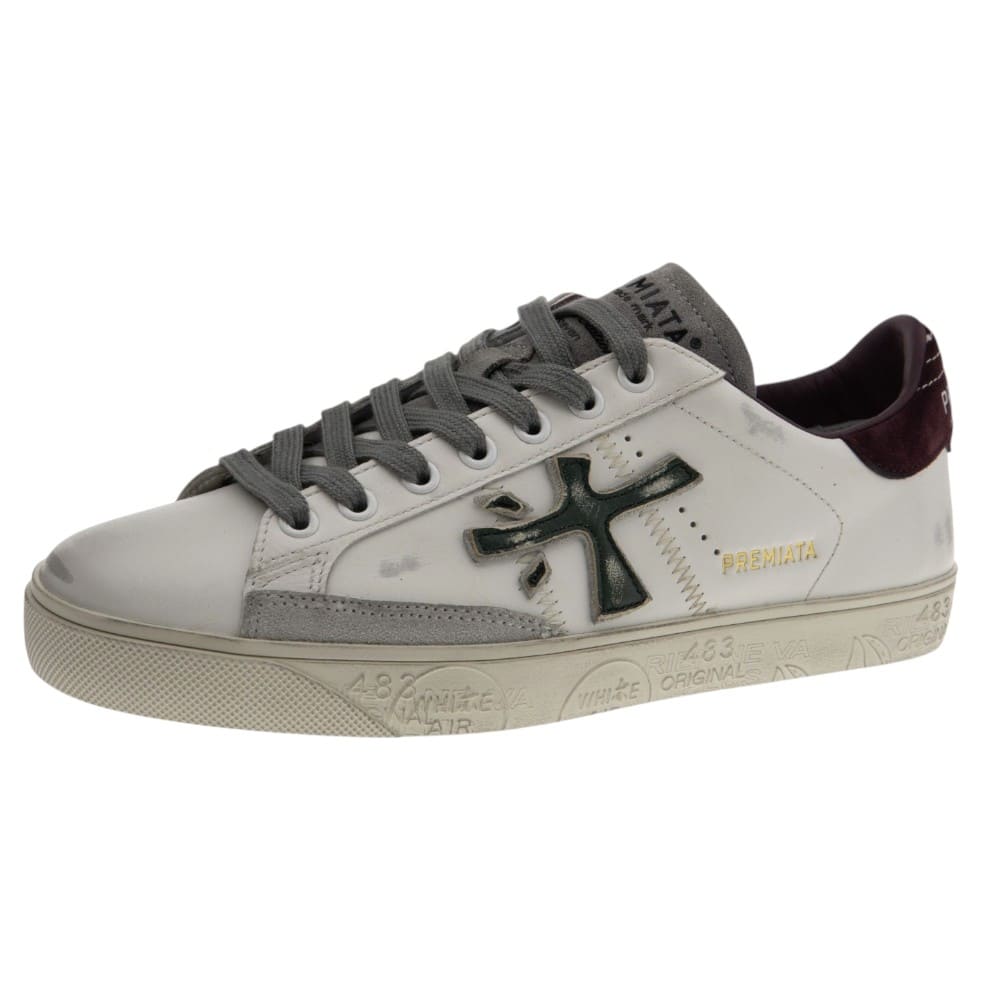 Zapatillas blancas vestir hombre Premiata foto 3