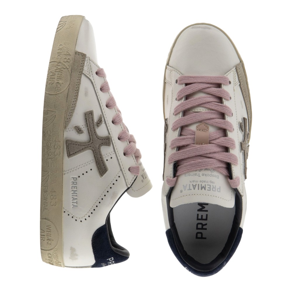 Sneakers blancas mujer casual Premiata foto 2