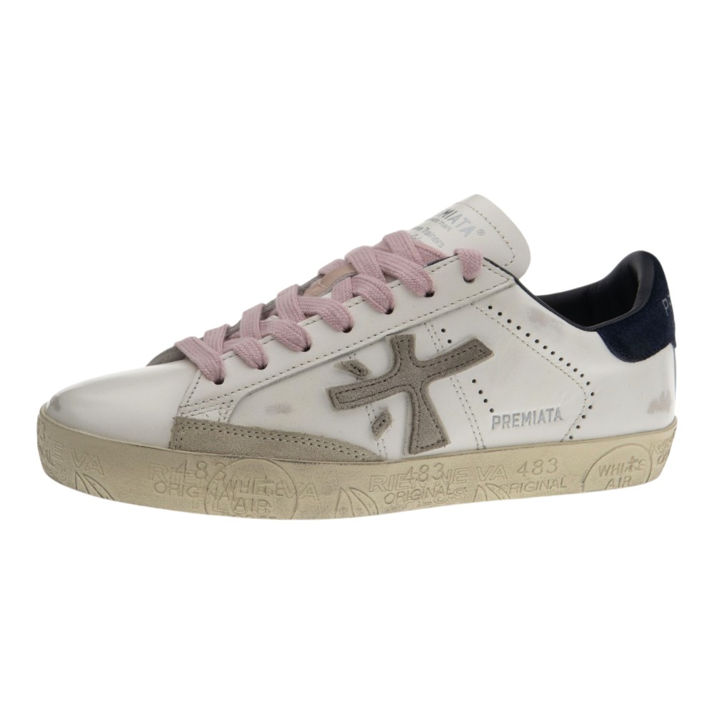 Sneakers blancas mujer casual Premiata foto 3