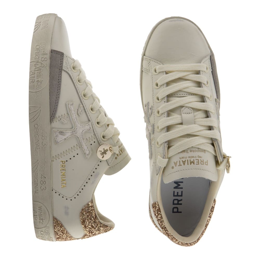 Zapatillas mujer vestir blancas Premiata | Elegancia premium foto 2