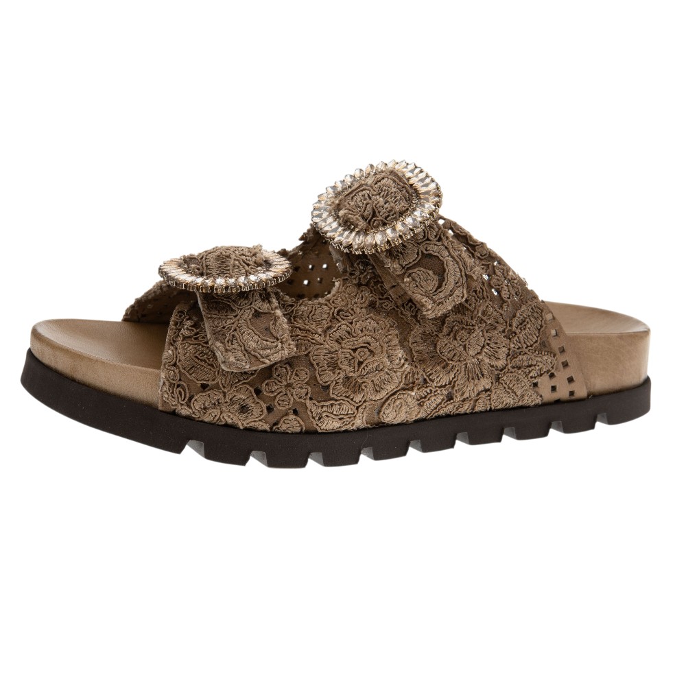 Sandalias anatómicas mujer hebillas bordadas Zoe | Comodidad y estilo foto 3