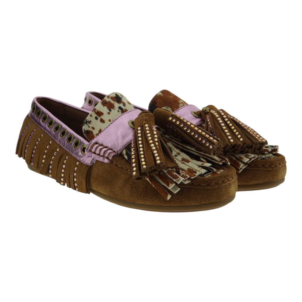 Mocasines marrón mujer Kurt Geiger Tassel Fringe