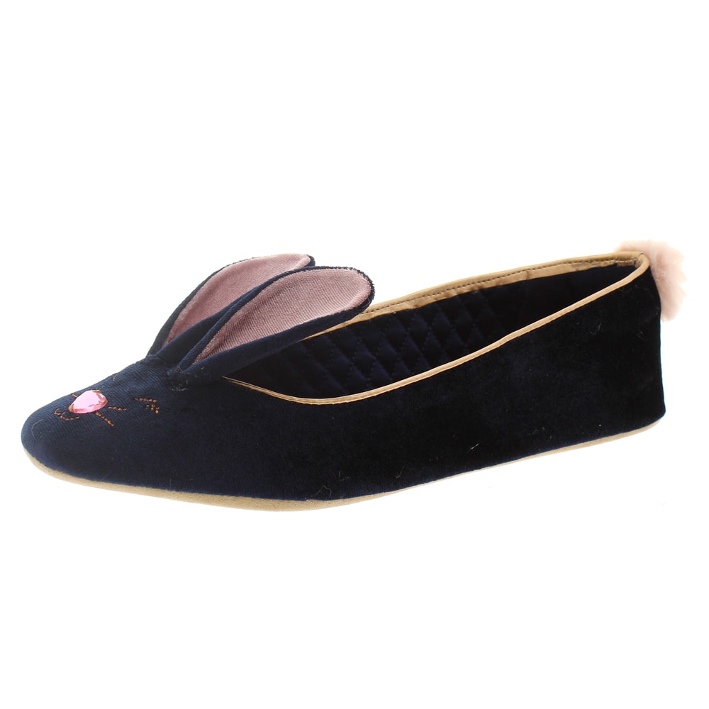 Zapatillas casa terciopelo Ted Baker Bhunny Azul foto 3