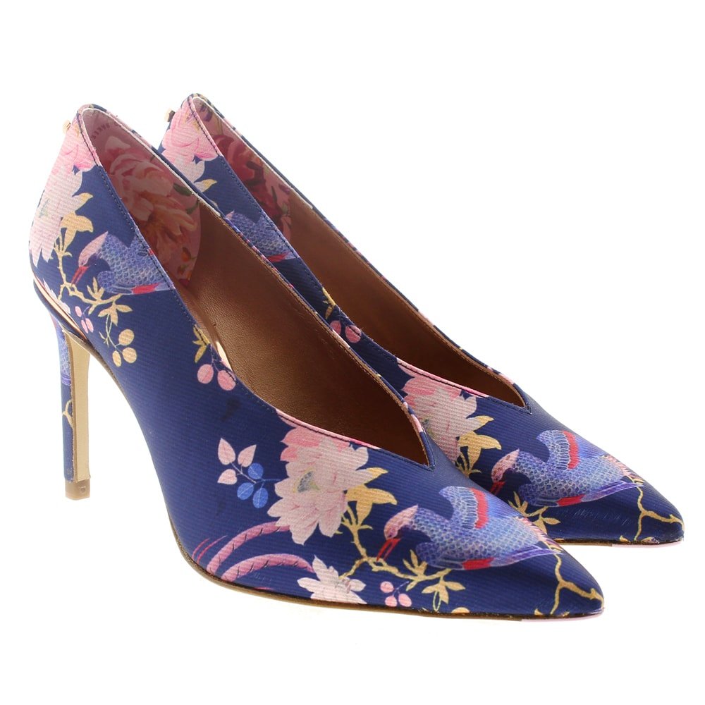 Stiletto estampado Ted Baker Tbw Jazmin Jacquard Azul
