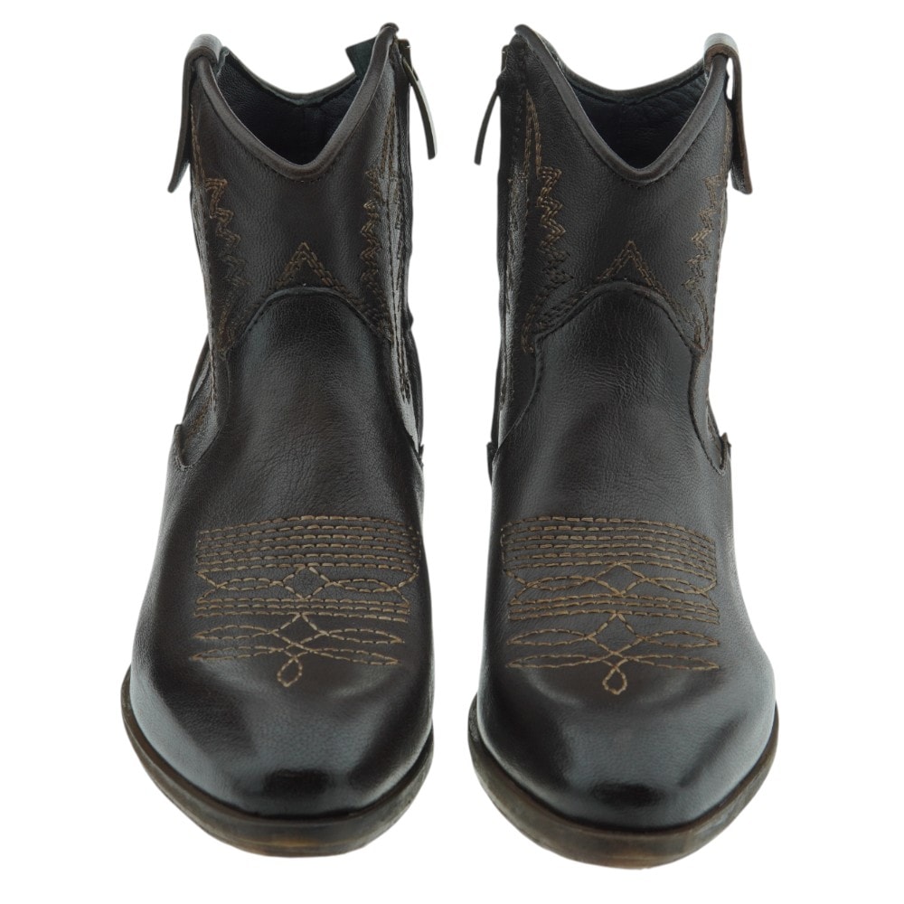Botines camperos piel marrón Zoe para mujer | Estilo clásico y cómodo foto 2