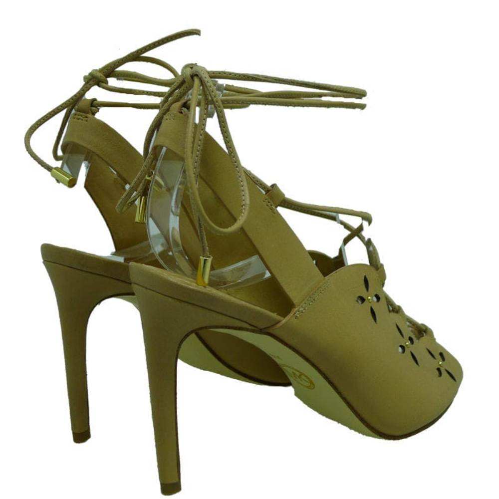 Sandalia 'lace up' tacón Michael Kors Thalia Sandal Toffe foto 4