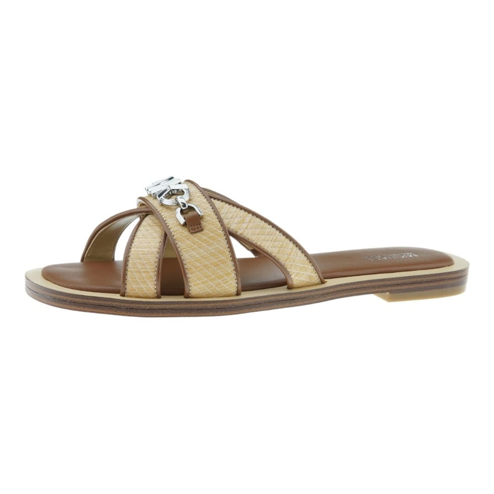 Elegantes Sandalias Michael Kors Tiffanie Flat Beige para Mujer | Gallery Carrile foto 3