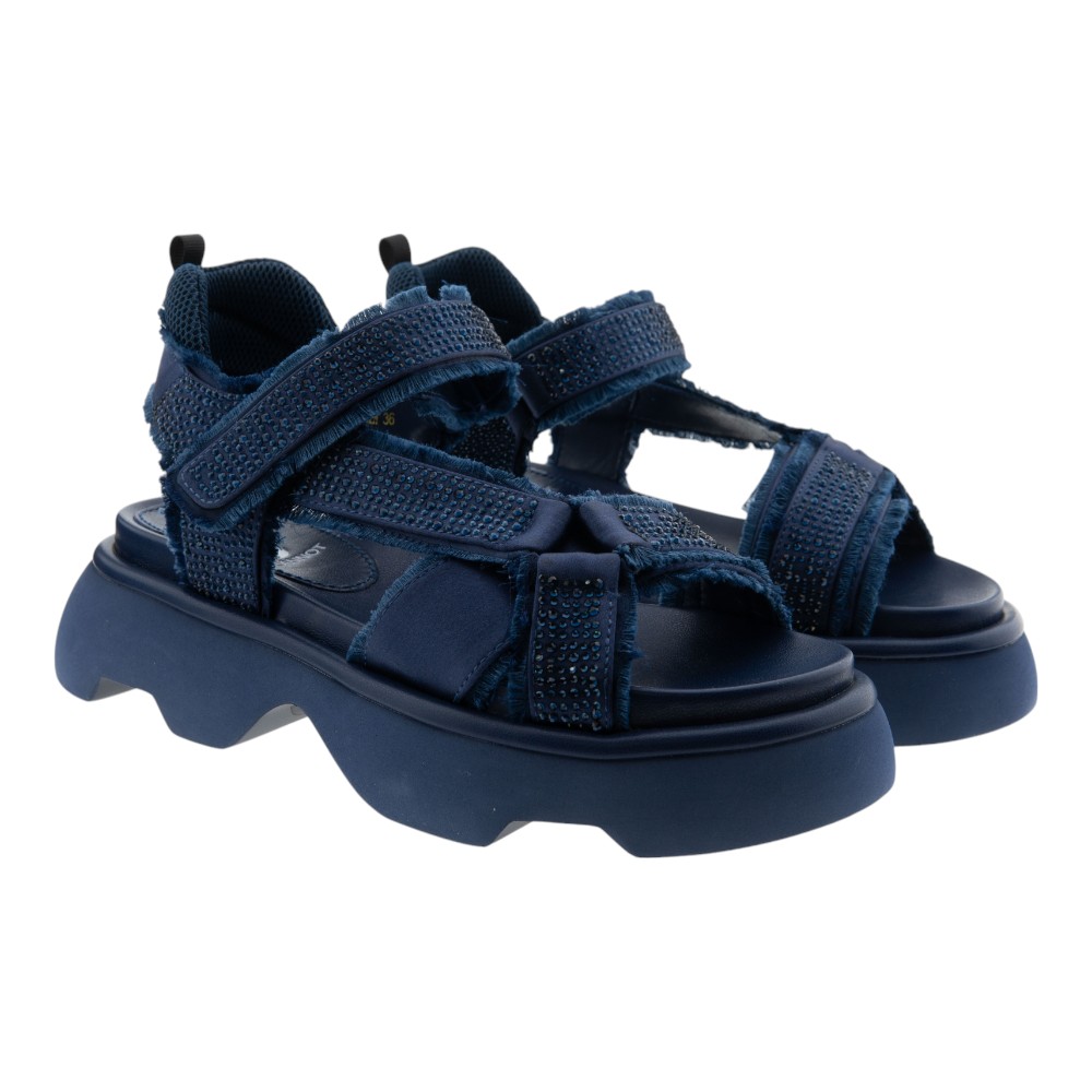 Sandalias deportivas plataforma y strass Jeannot TJ522