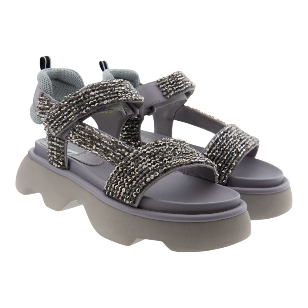 Sandalias plataforma mujer pedrería Jeannot TJ524