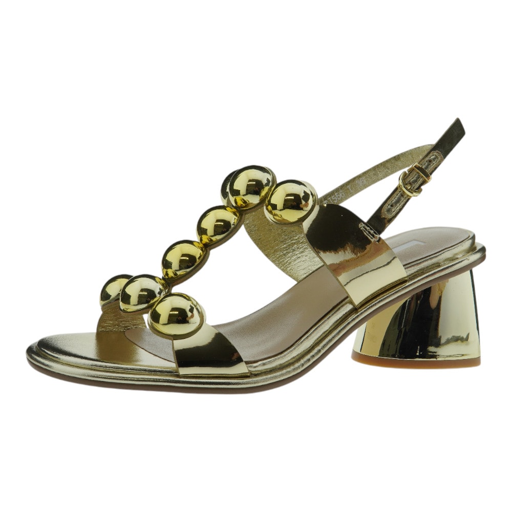 Sandalias de Tacón Jeannot Doradas | Glamour y Comodidad foto 3