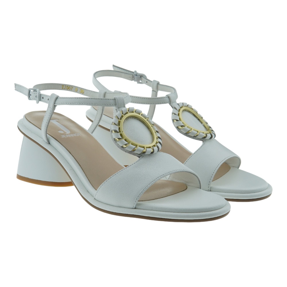 Sandalias tacon adorno circular mujer Jeannot TJ567