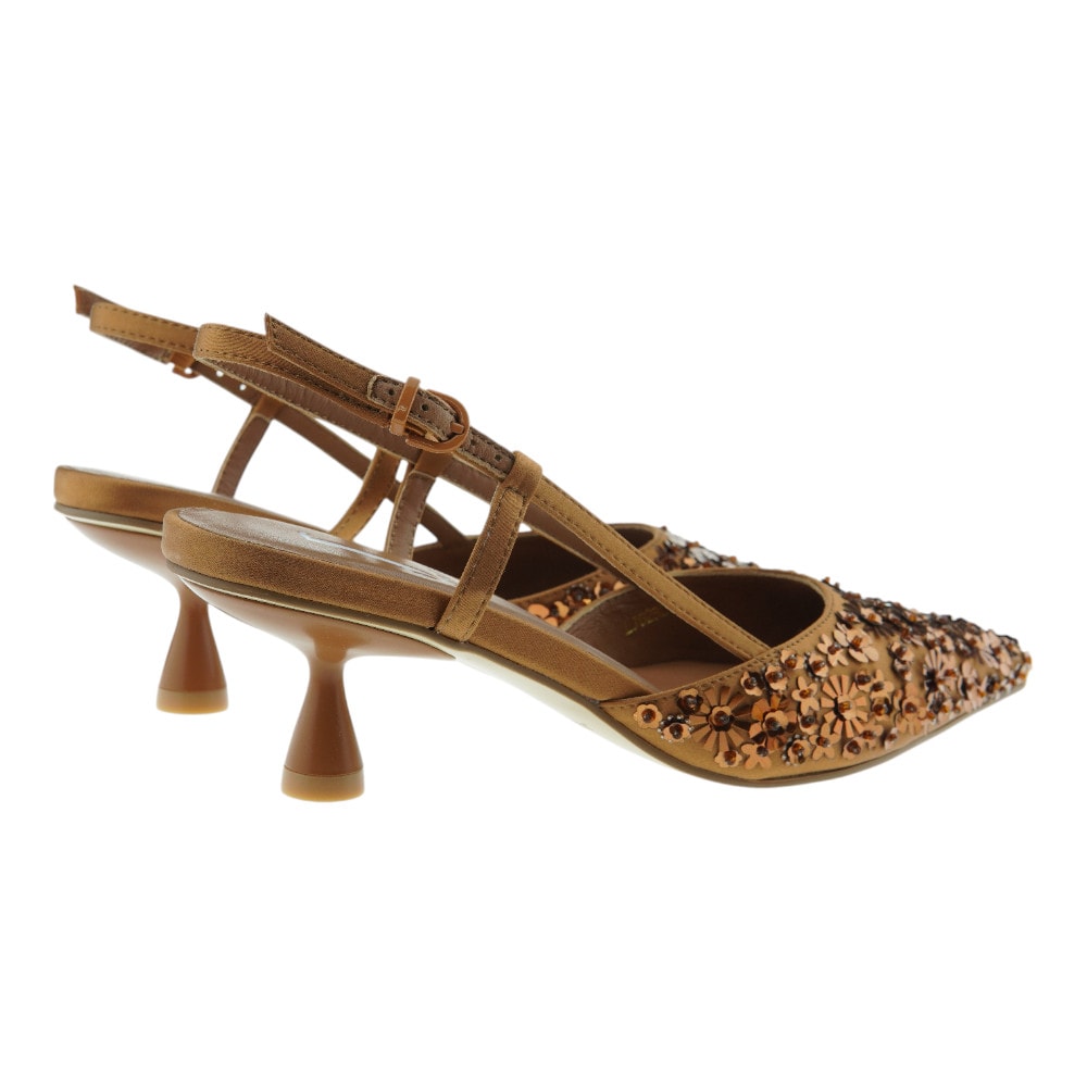 Zapato destalonado mujer Jeannot con flores metálicas | Gallery Carrile foto 4
