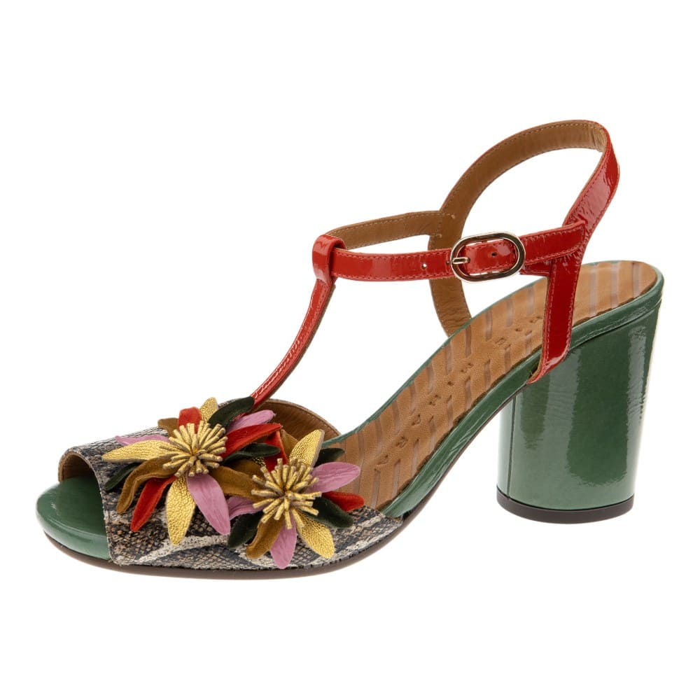 Sandalias pyton y flores Chie Mihara | Diseño exclusivo foto 3