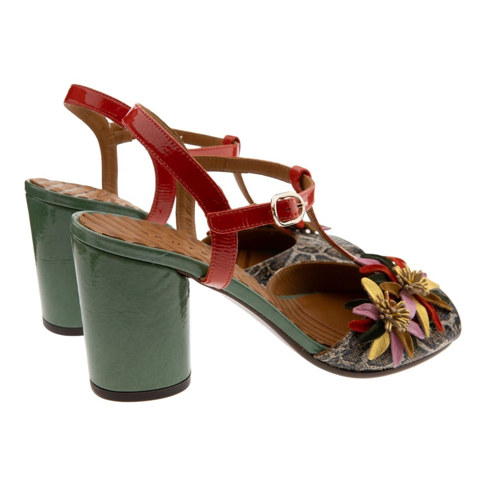 Sandalias pyton y flores Chie Mihara | Diseño exclusivo foto 4