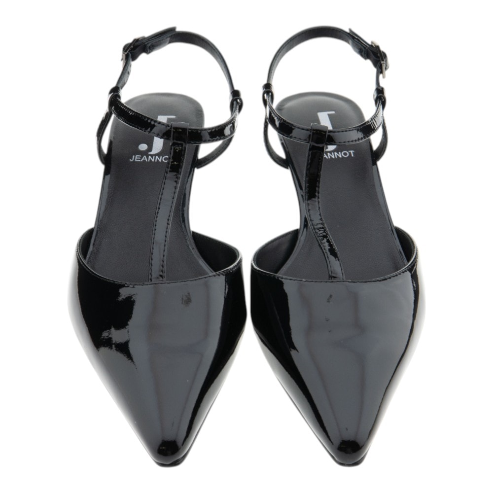 Zapatos de tacón en charol negro para mujer – Jeannot foto 2
