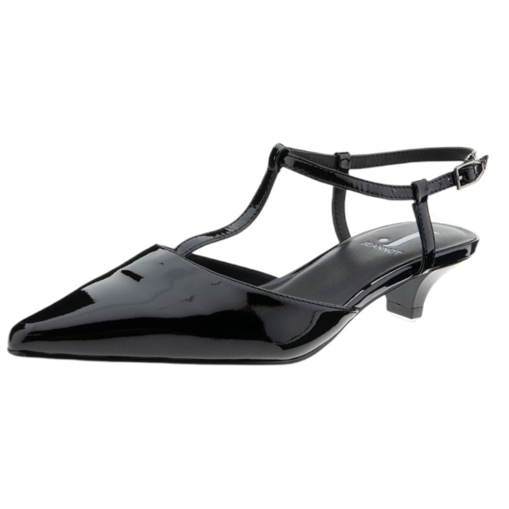 Zapatos de tacón en charol negro para mujer – Jeannot foto 3