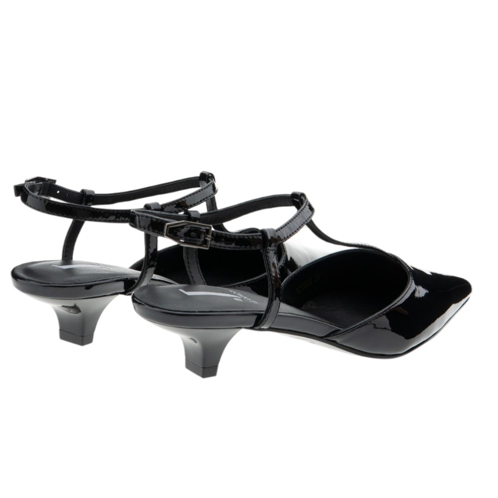 Zapatos de tacón en charol negro para mujer – Jeannot foto 4
