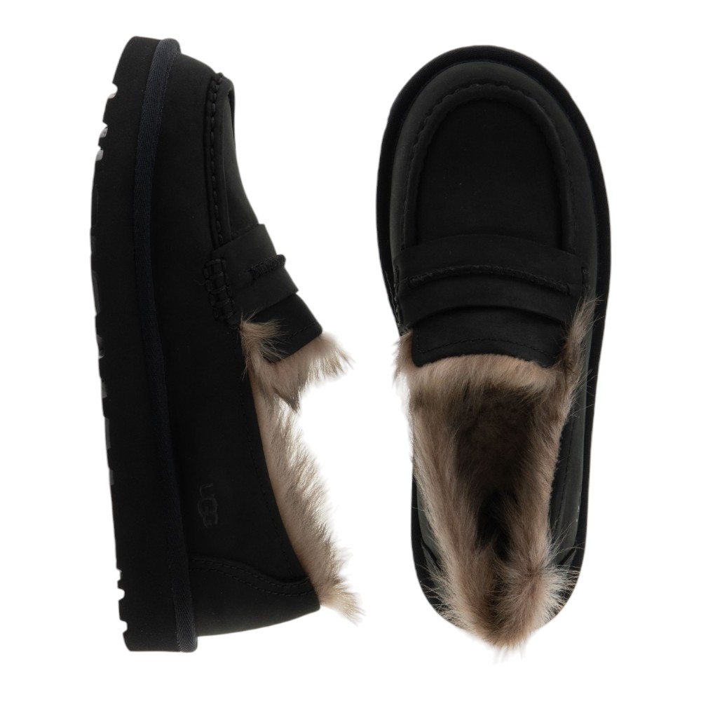 UGG mocasines mujer ante negro y piel oveja foto 2