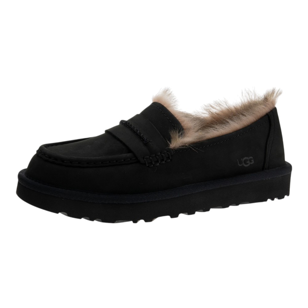 UGG mocasines mujer ante negro y piel oveja foto 3