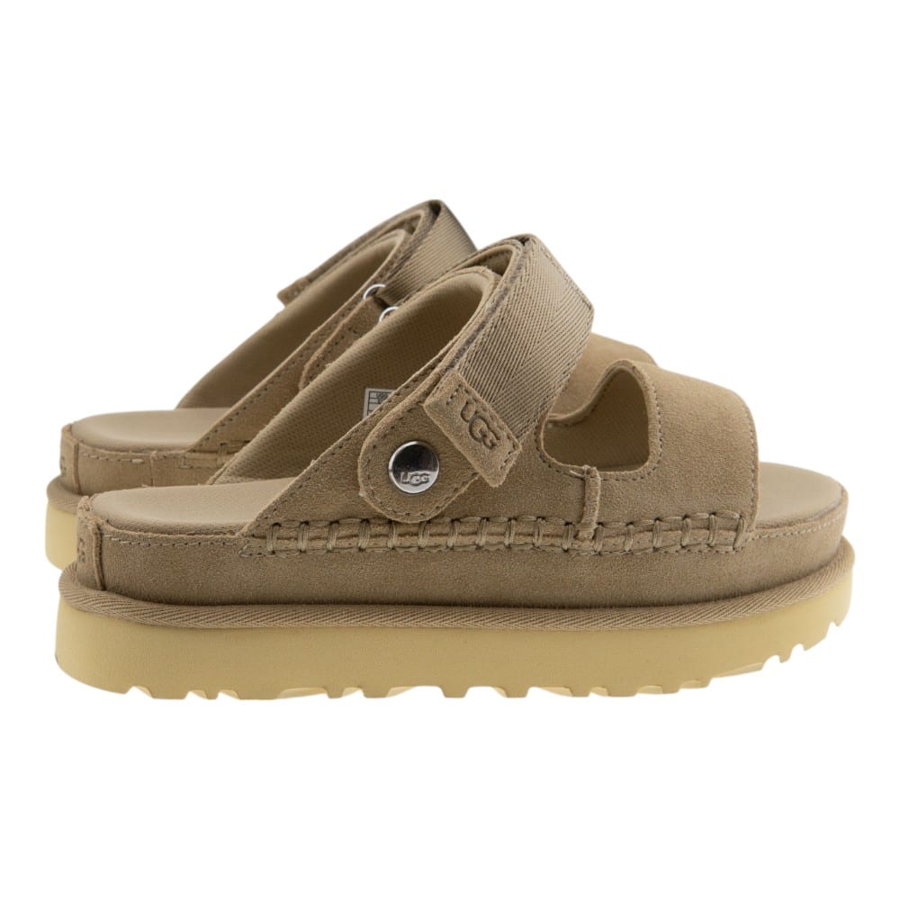 Sandalias mujer plataforma Ugg beige | Tiras ajustables y suela cómoda foto 4