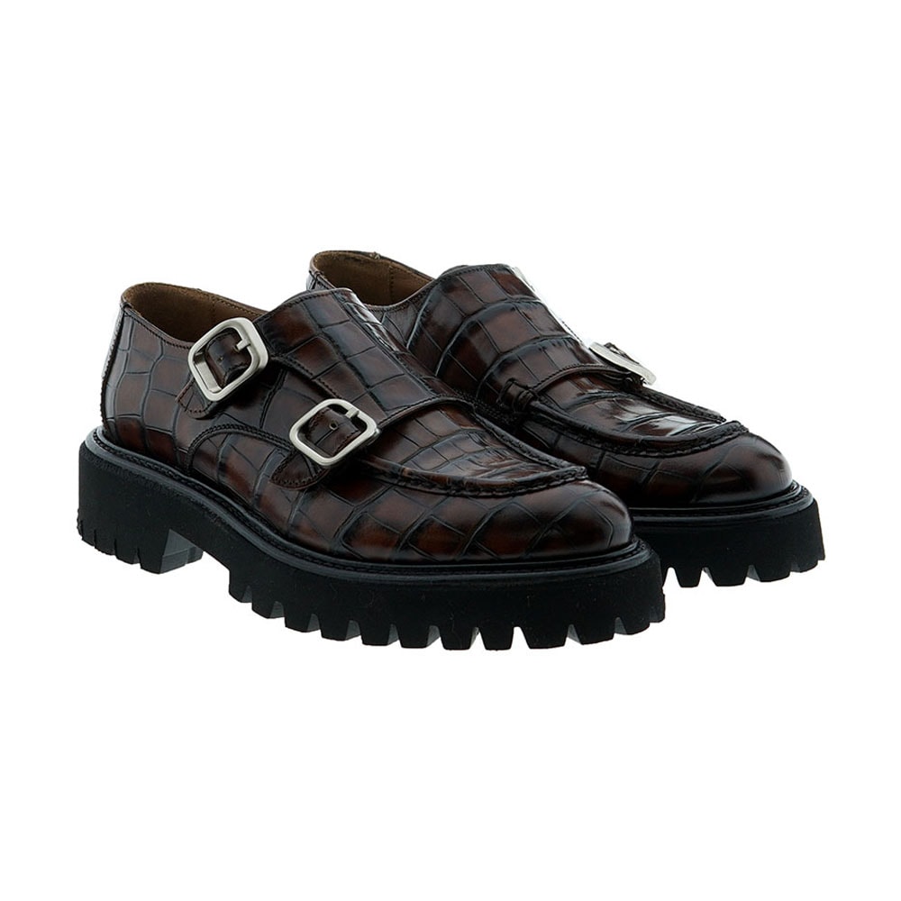Blucher mujer doble hebilla coco Calce X1045