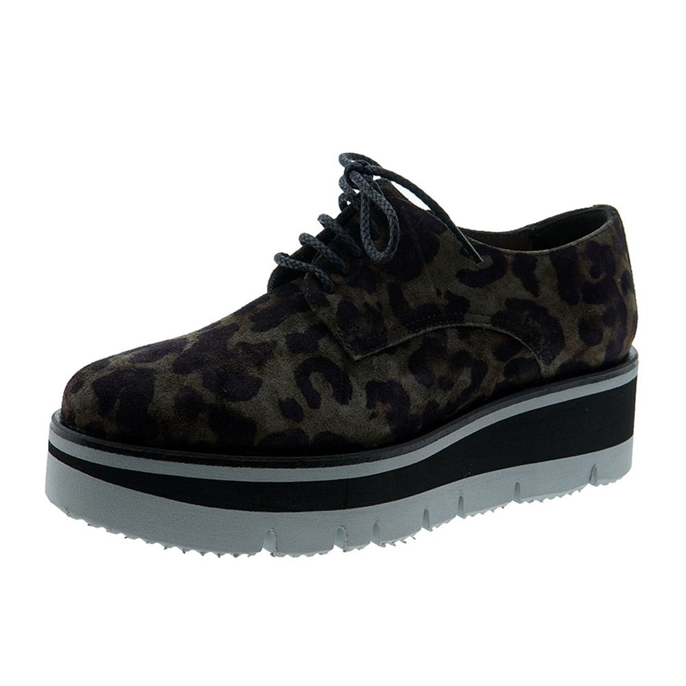 Zapato cordón plataforma animal print Calce X1126 foto 3