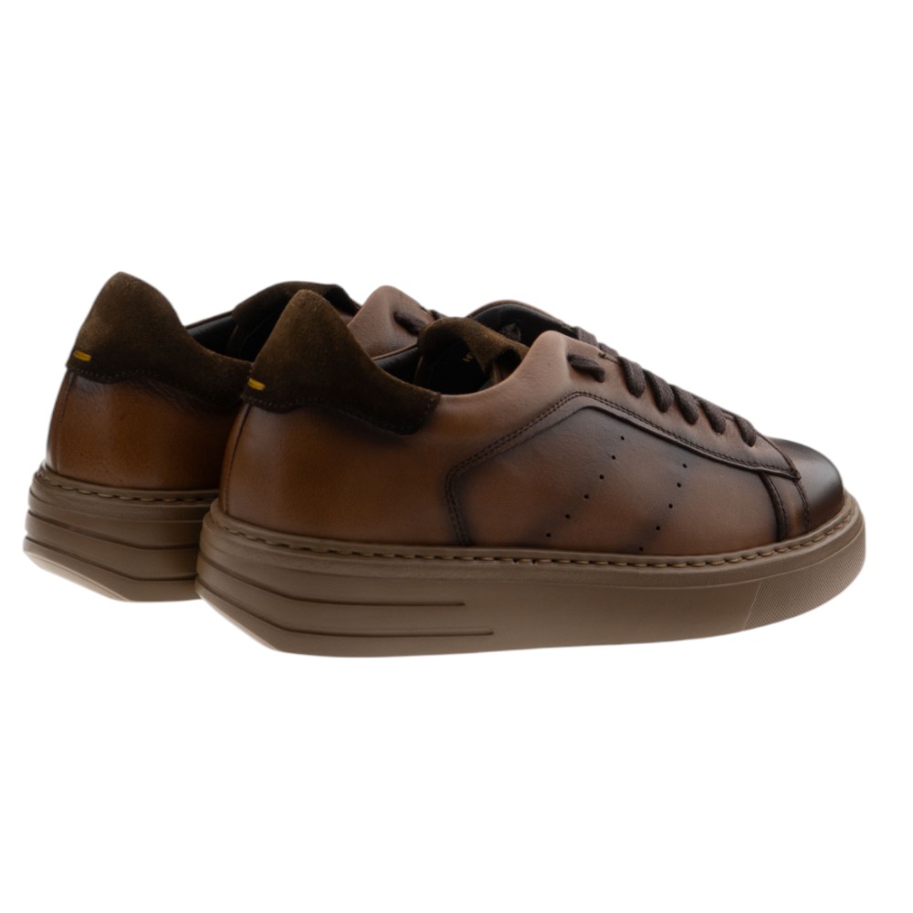 Zapatillas casual hombre marrones Calce – Piel artesanal y estilo urbano foto 4