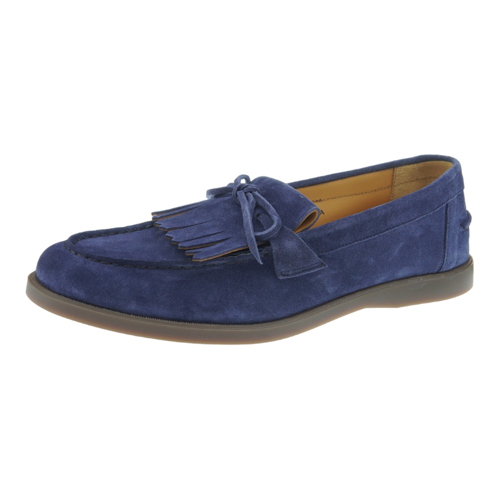 Mocasines azules caballero flecos y lazo Calce X1596 foto 3