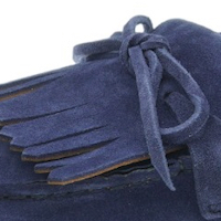 Mocasines azules caballero flecos y lazo Calce X1596 foto 5