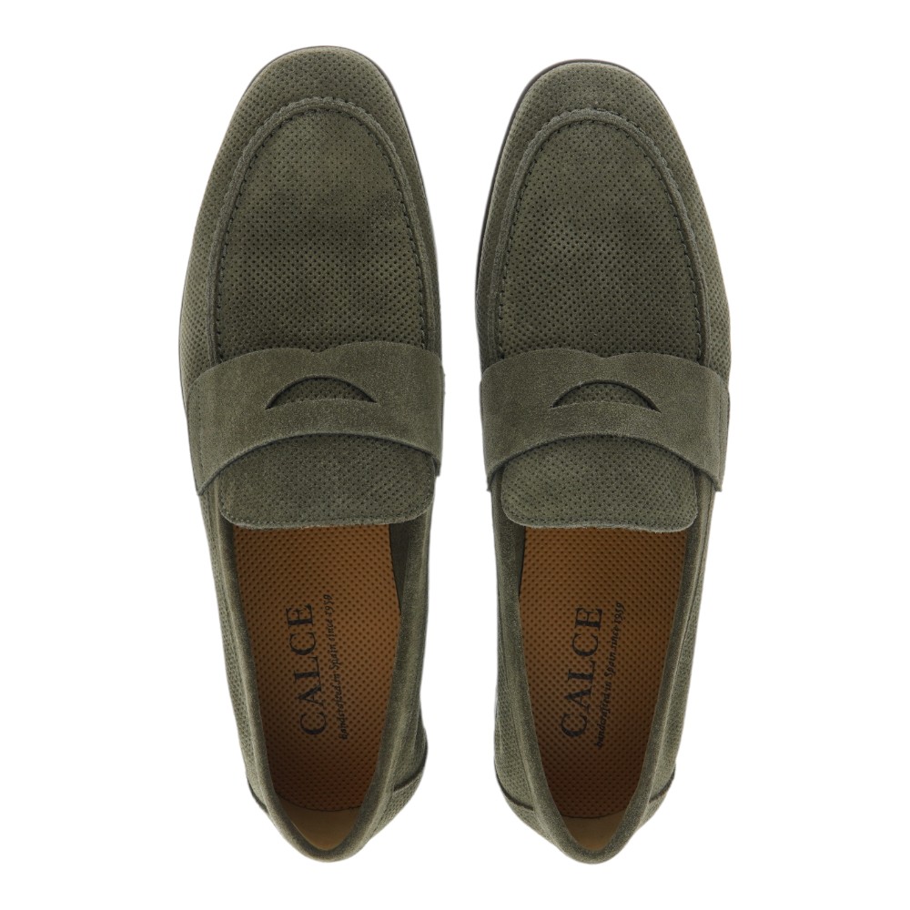 Mocasines ante taupe antifaz caballero Calce X1622 foto 2