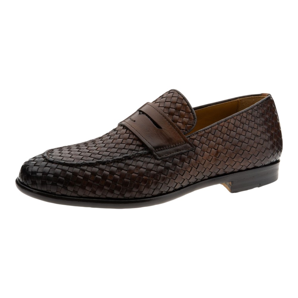 Mocasines trenzados cuero piel Calce foto 3