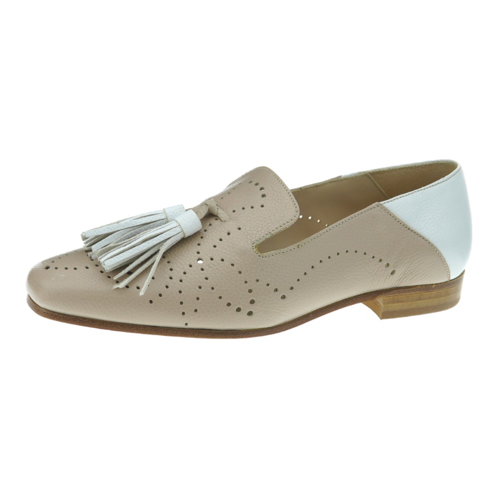 Mocasines mujer piel picado adorno borlas Calce X1683 foto 3