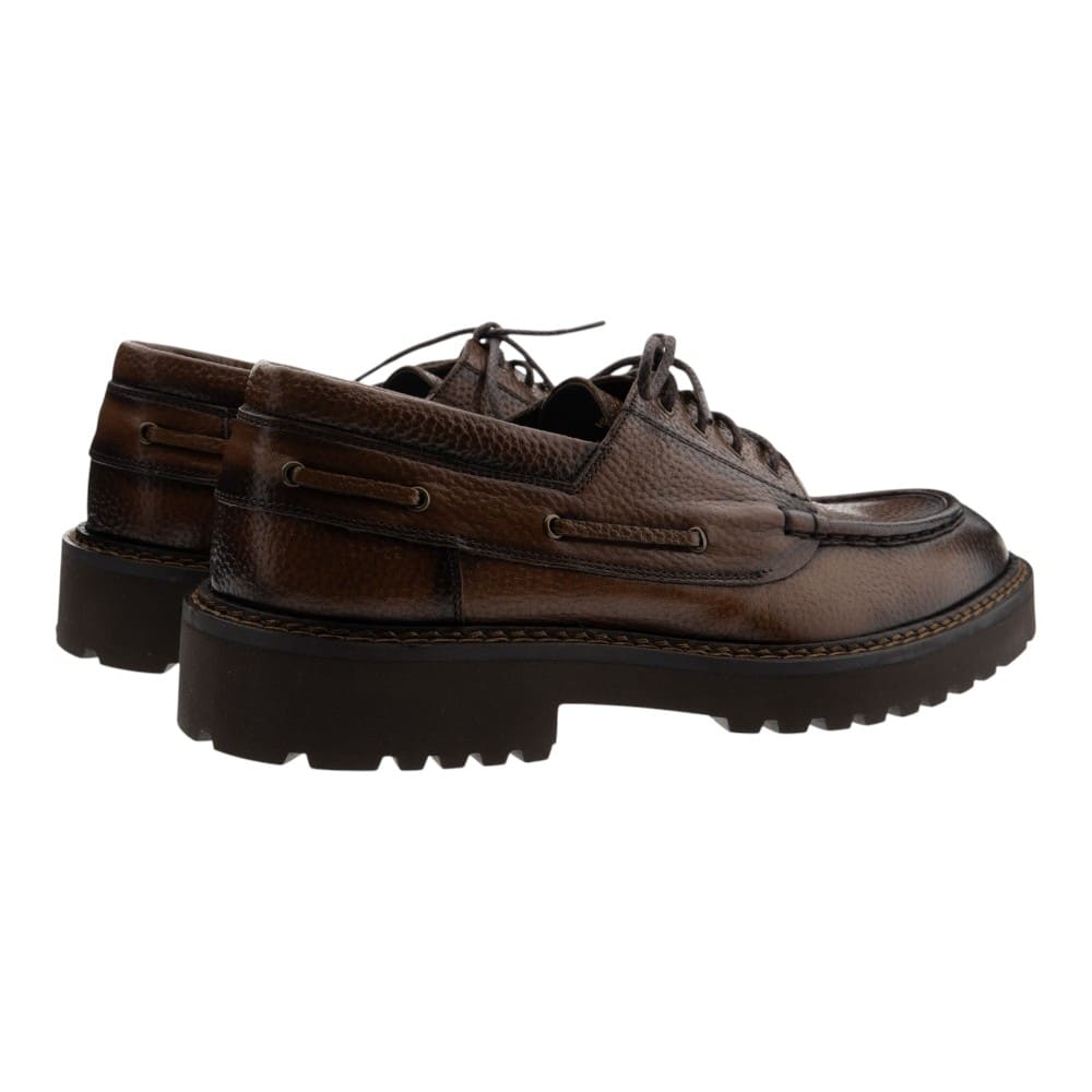 Zapatos cordón coñac hombre Calce | Piel y suela track foto 4