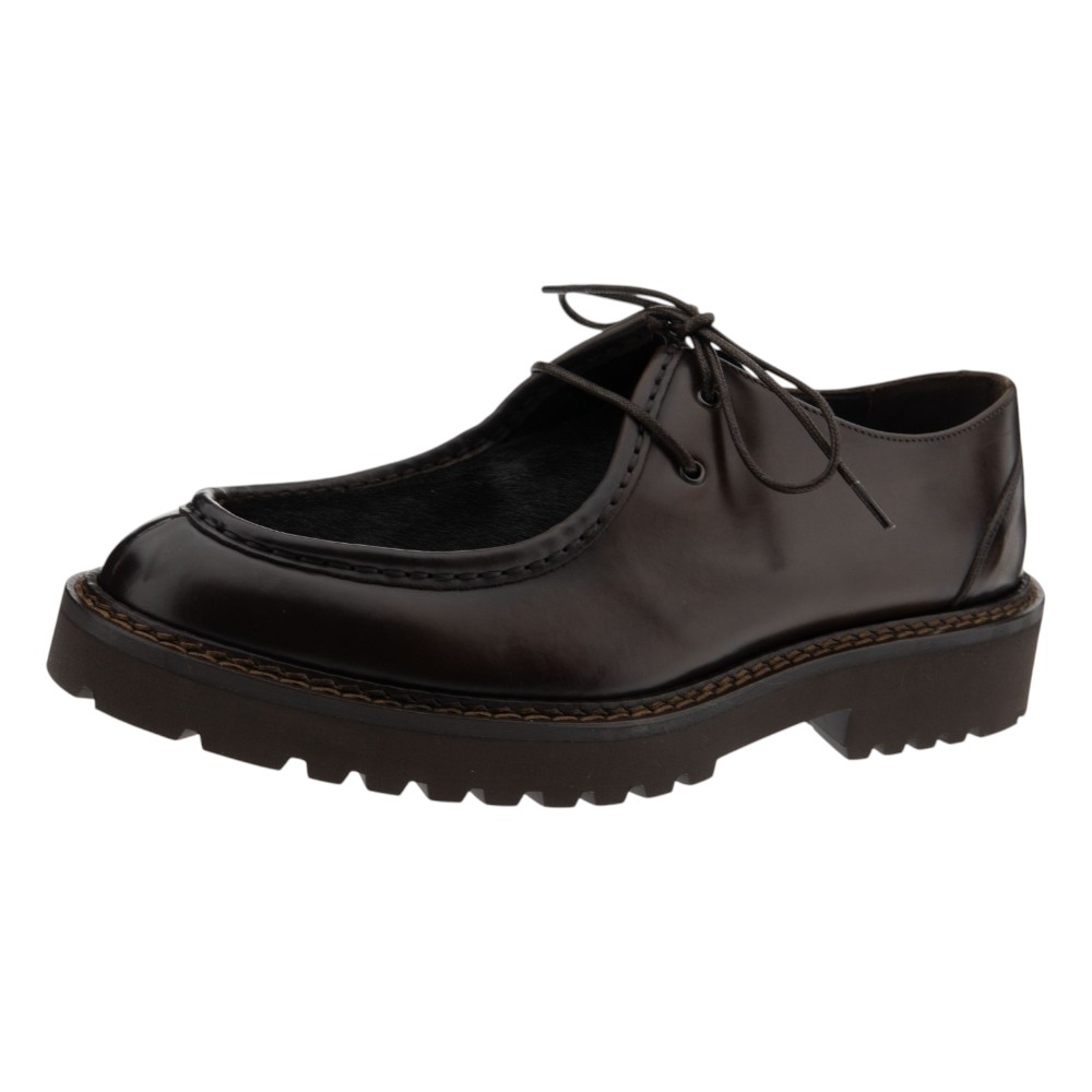 Blucher caballero piel potro marrón Calce foto 3