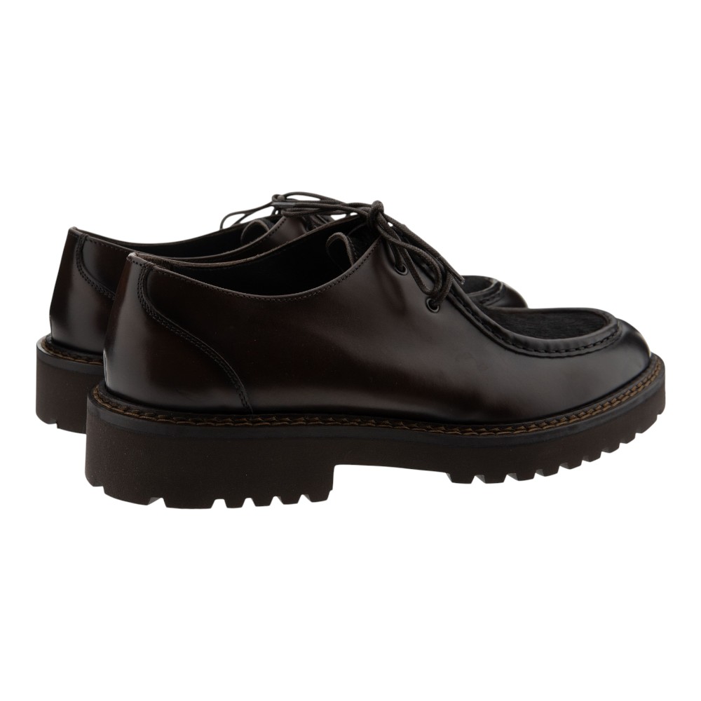 Blucher caballero piel potro marrón Calce foto 4