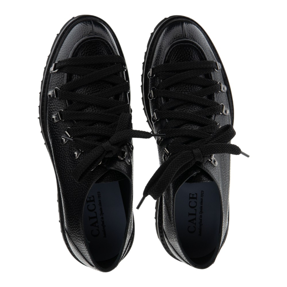 Zapatos bluchers hombre negro Calce con cordones montaña | Carrilé foto 2