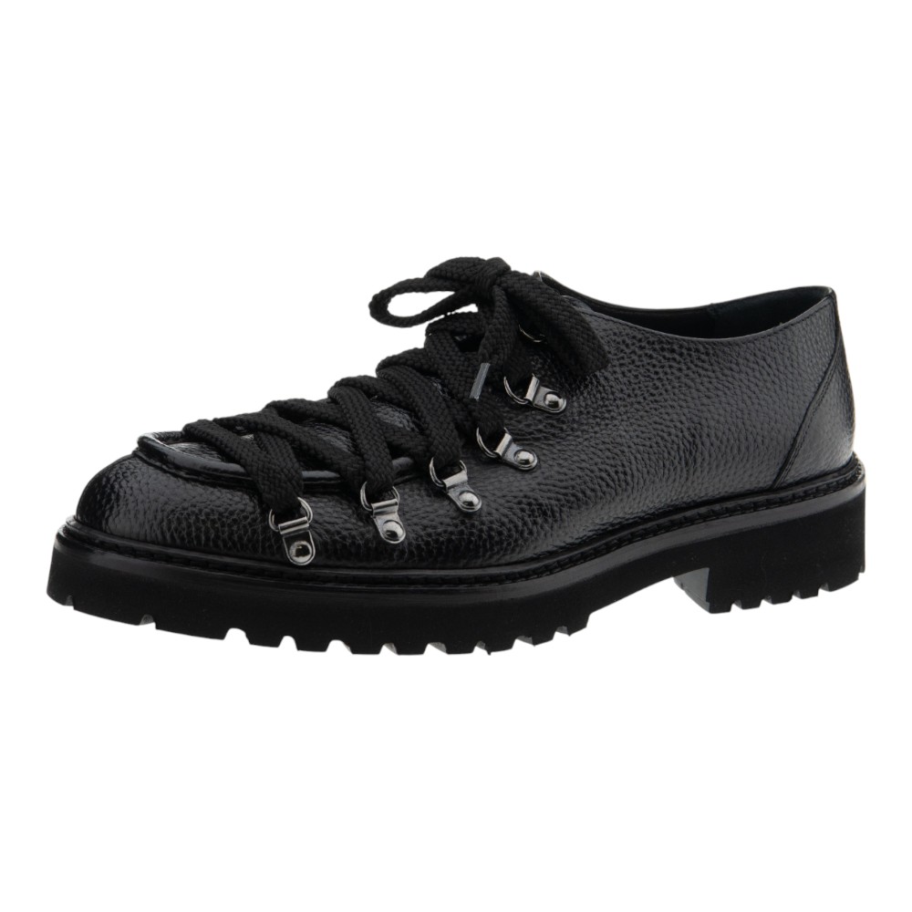 Zapatos bluchers hombre negro Calce con cordones montaña | Carrilé foto 3