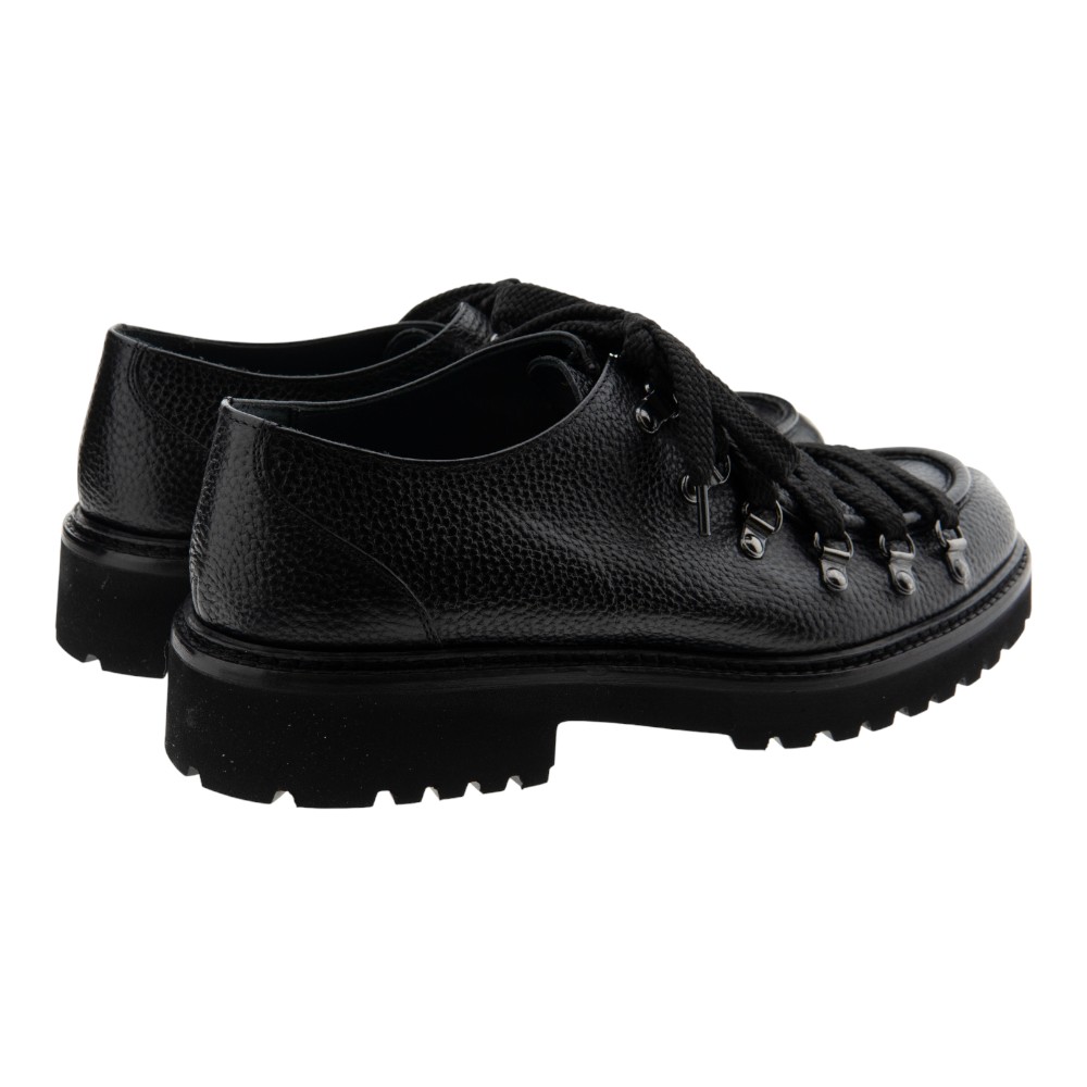 Zapatos bluchers hombre negro Calce con cordones montaña | Carrilé foto 4