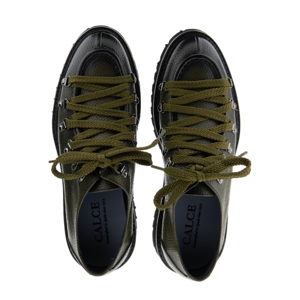 Zapato cordón verde hombre – Calce foto 2