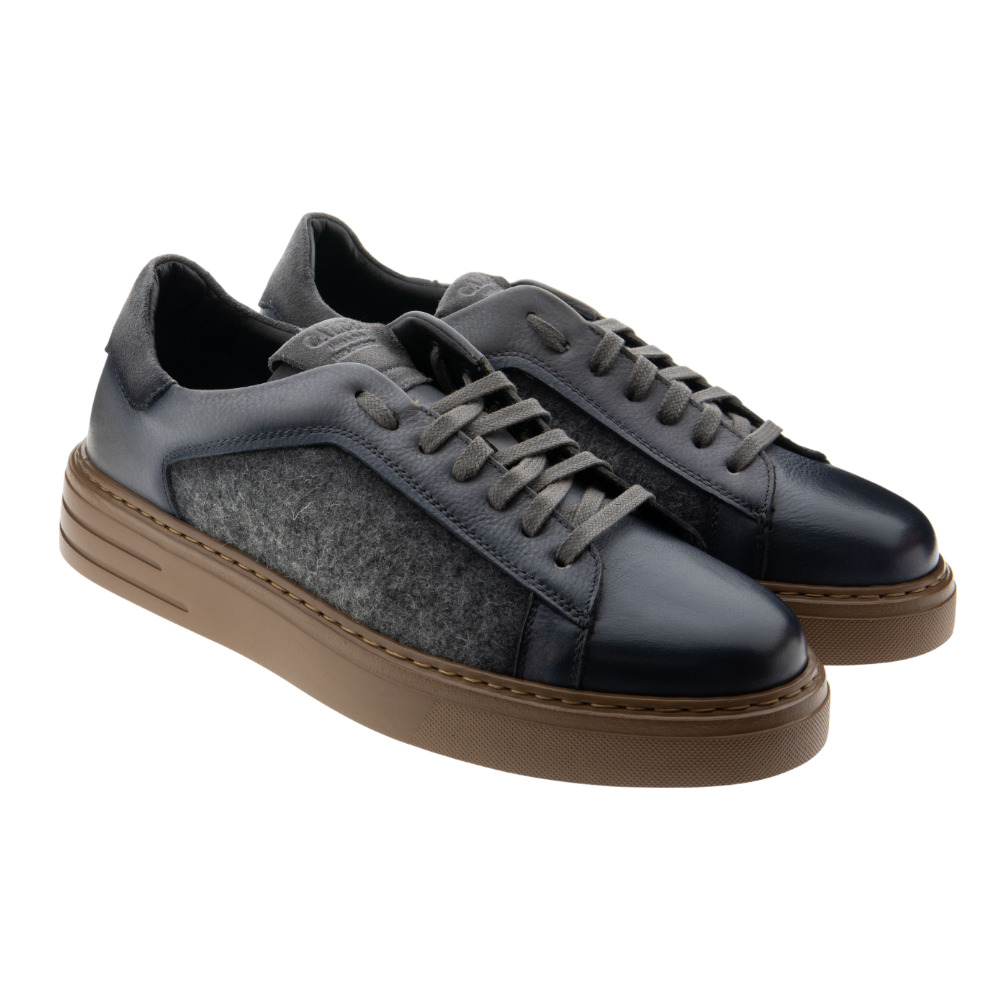 Zapatillas casual hombre grises Calce X1752